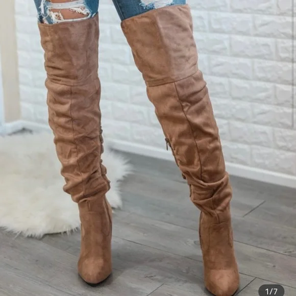 Knee High Thigh High Boots - Picture 2 of 5